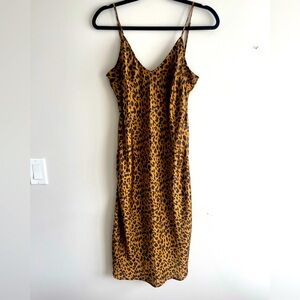 Cheetah slip dress size large